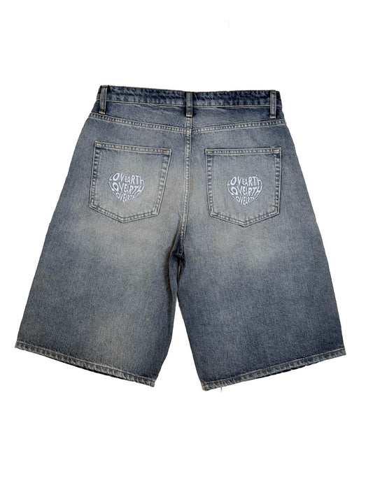 MONOGRAM DENIM JORT